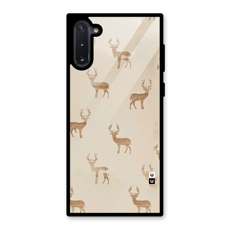 Deer Pattern Glass Back Case for Galaxy Note 10