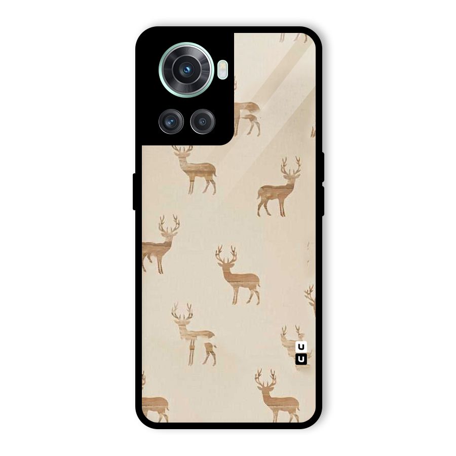 Deer Pattern Glass Back Case for OnePlus 10R