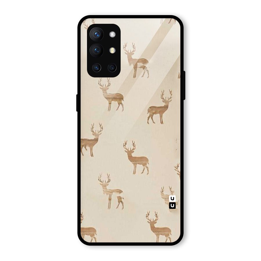 Deer Pattern Glass Back Case for OnePlus 9R