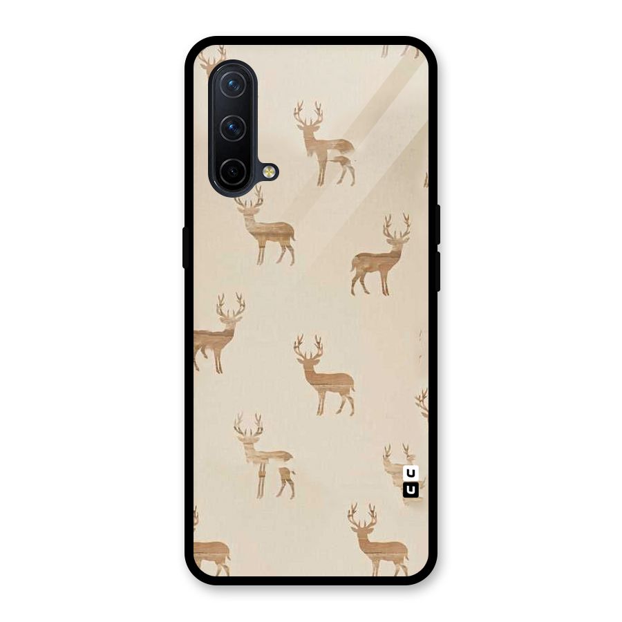 Deer Pattern Glass Back Case for OnePlus Nord CE 5G