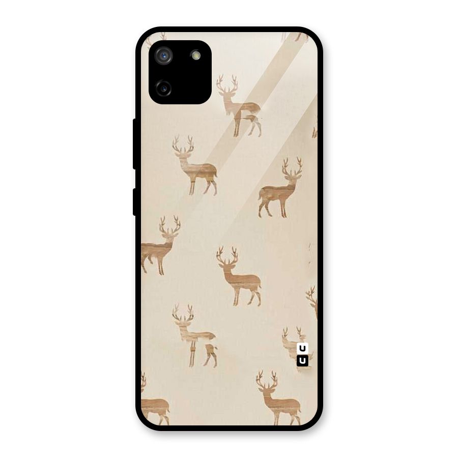 Deer Pattern Glass Back Case for Realme C11