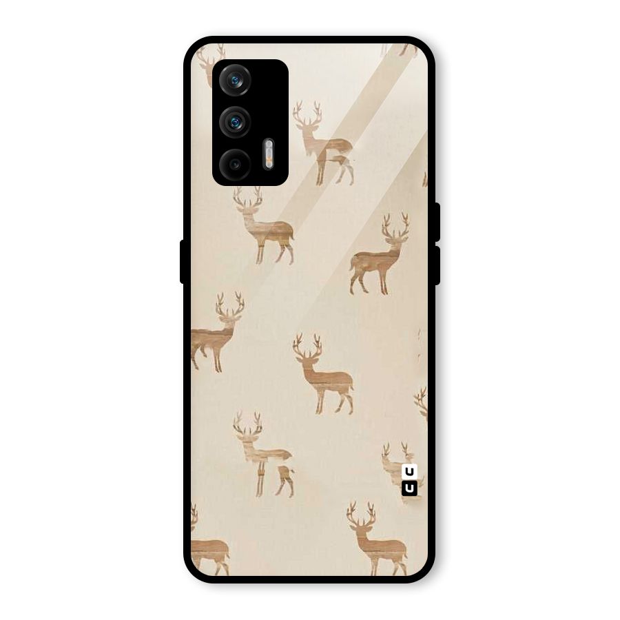 Deer Pattern Glass Back Case for Realme GT 5G