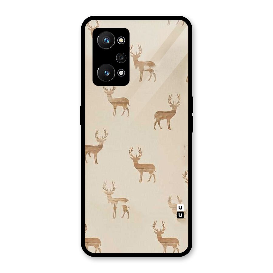 Deer Pattern Glass Back Case for Realme GT Neo 3T