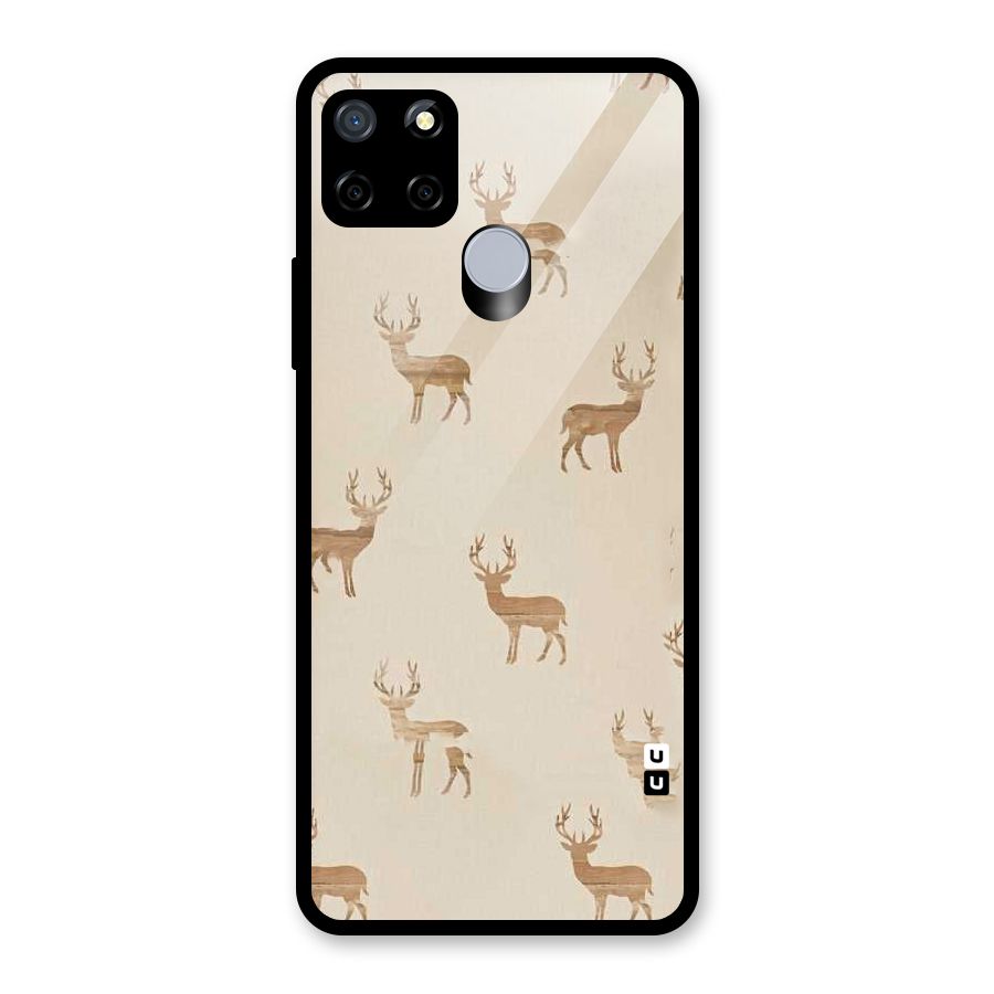 Deer Pattern Glass Back Case for Realme Narzo 20