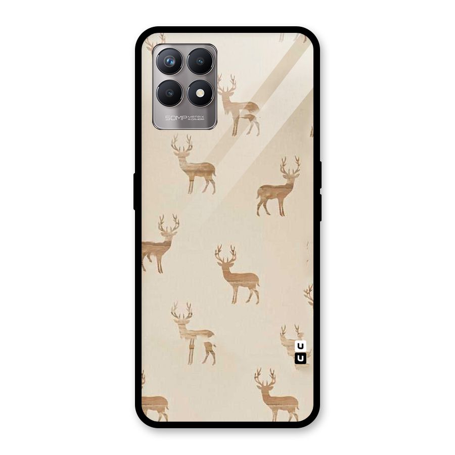 Deer Pattern Glass Back Case for Realme Narzo 50