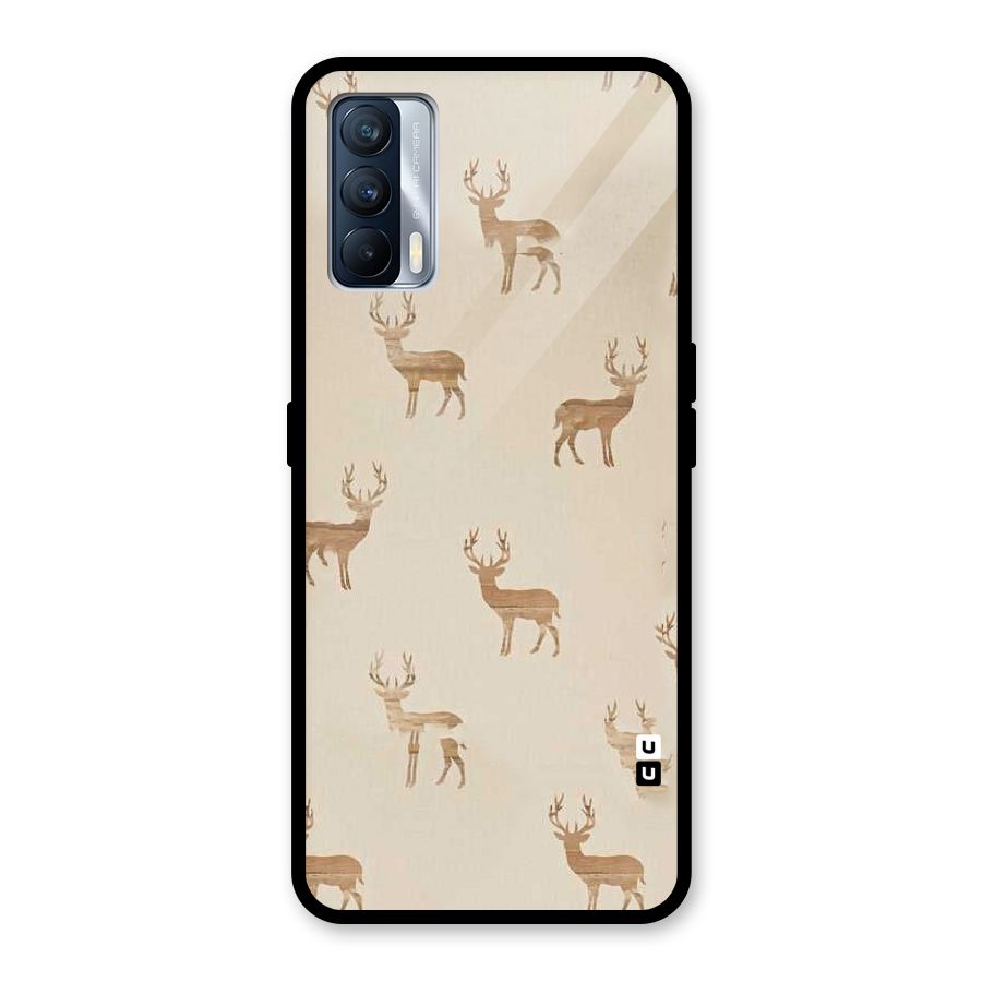 Deer Pattern Glass Back Case for Realme X7