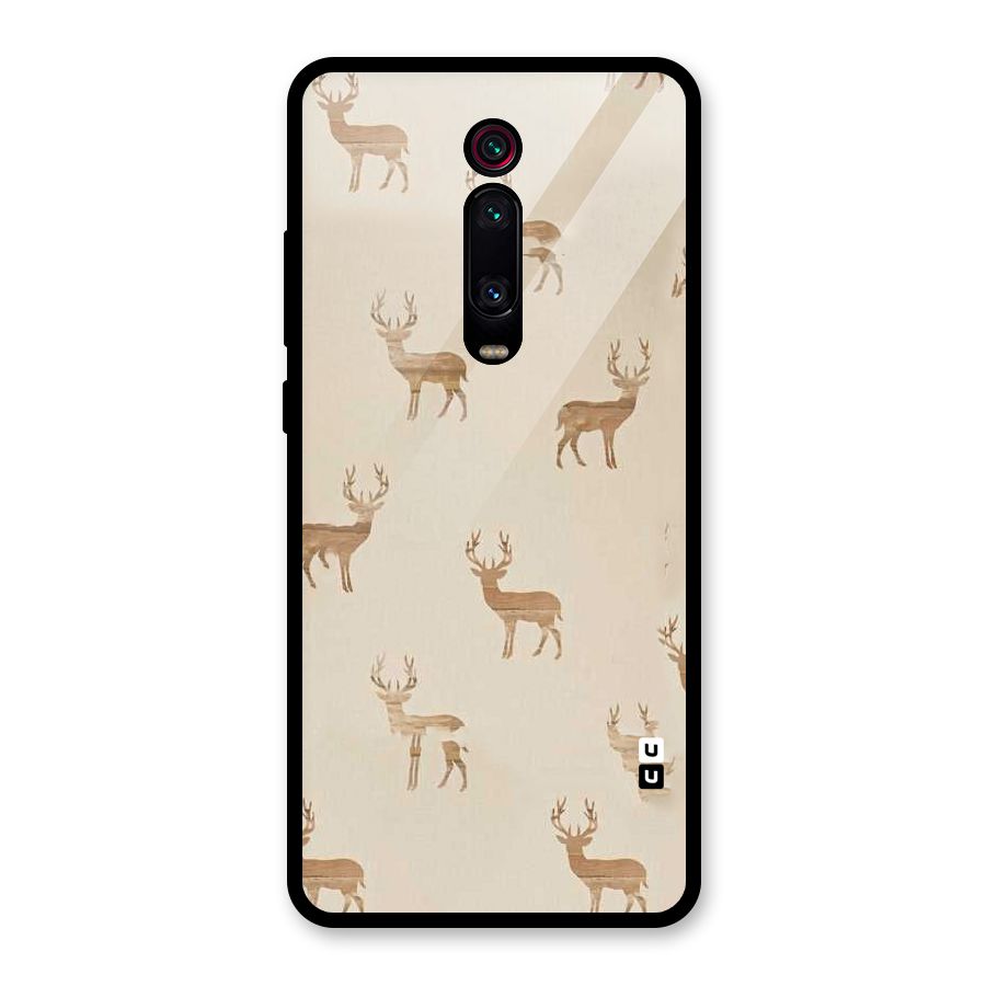 Deer Pattern Glass Back Case for Redmi K20 Pro