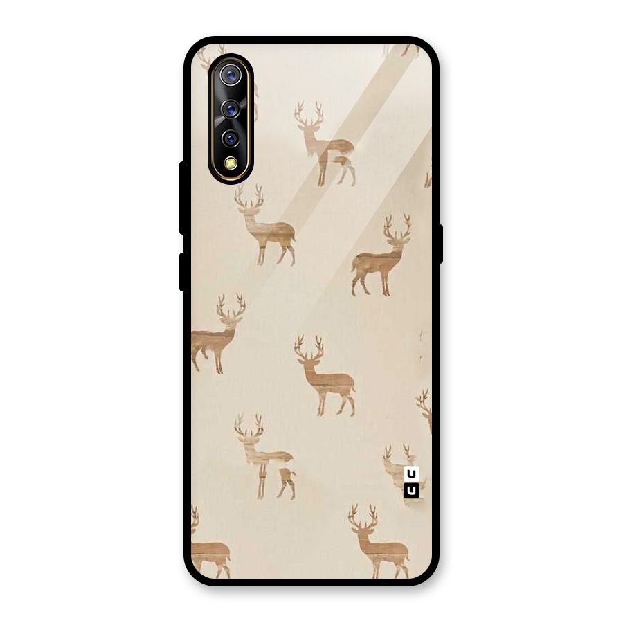 Deer Pattern Glass Back Case for Vivo S1