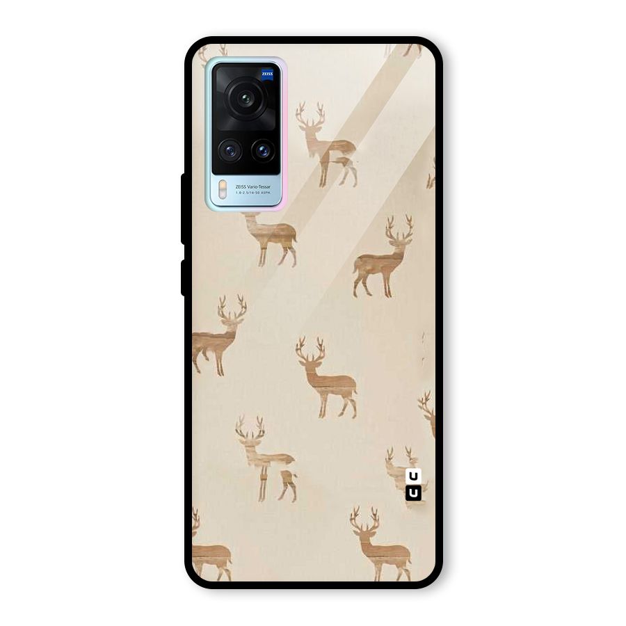 Deer Pattern Glass Back Case for Vivo X60