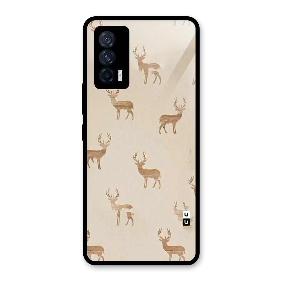 Deer Pattern Glass Back Case for Vivo iQOO 7 5G