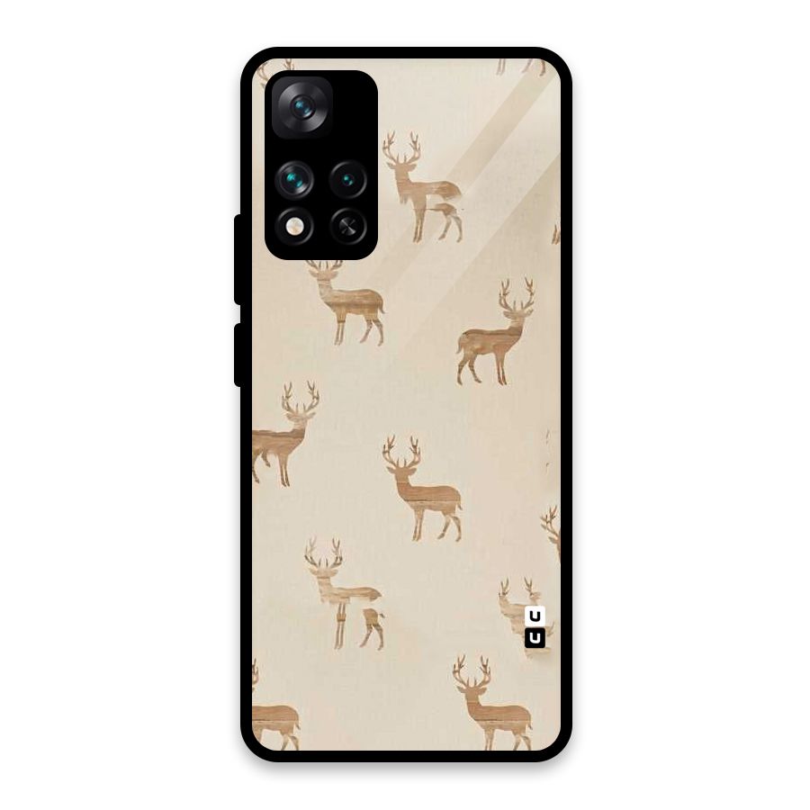 Deer Pattern Glass Back Case for Xiaomi 11i HyperCharge 5G