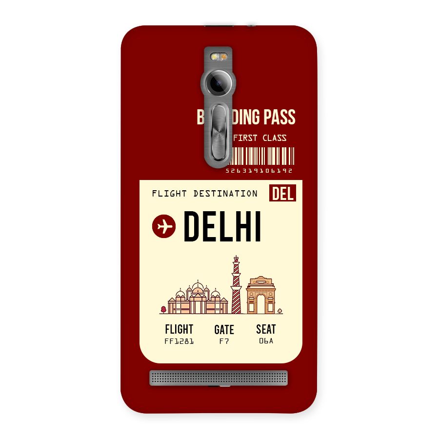 Delhi Boarding Pass Back Case for Asus Zenfone 2