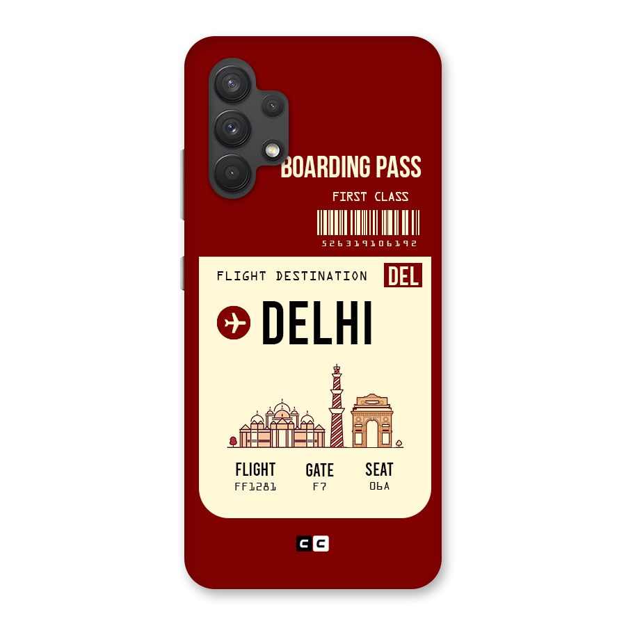 Delhi Boarding Pass Back Case for Galaxy A32