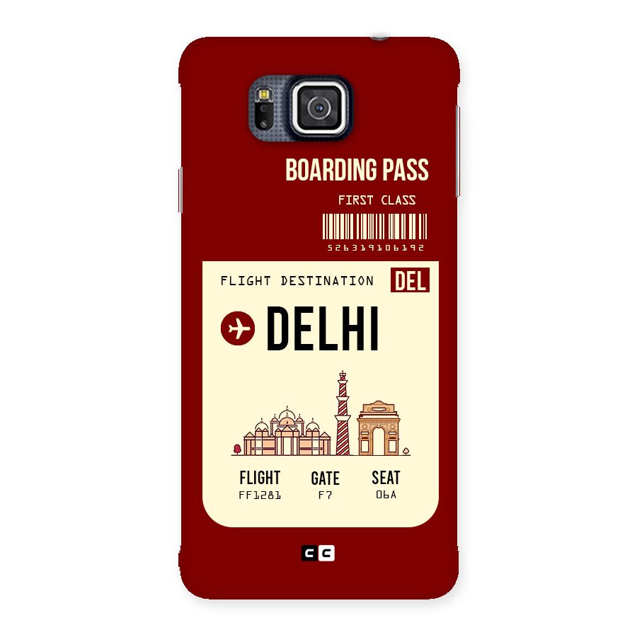 Delhi Boarding Pass Back Case for Galaxy Alpha