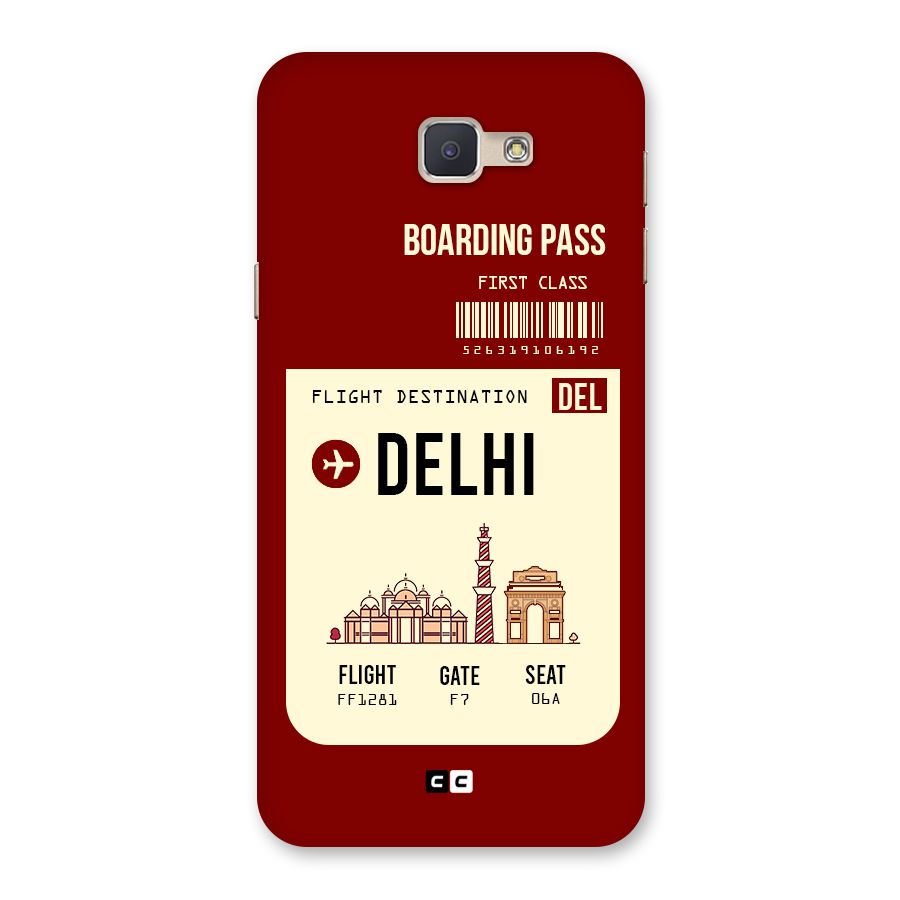 Delhi Boarding Pass Back Case for Galaxy J5 Prime