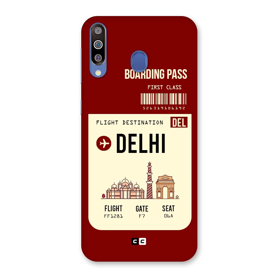 Delhi Boarding Pass Back Case for Galaxy M30