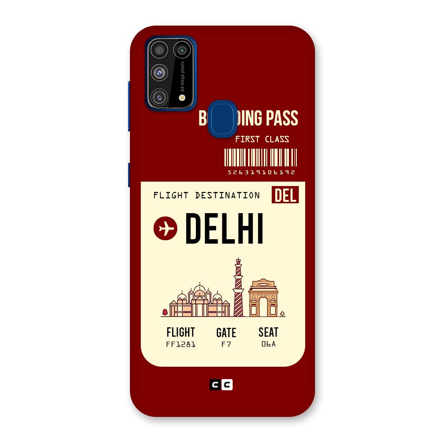 Delhi Boarding Pass Back Case for Galaxy M31