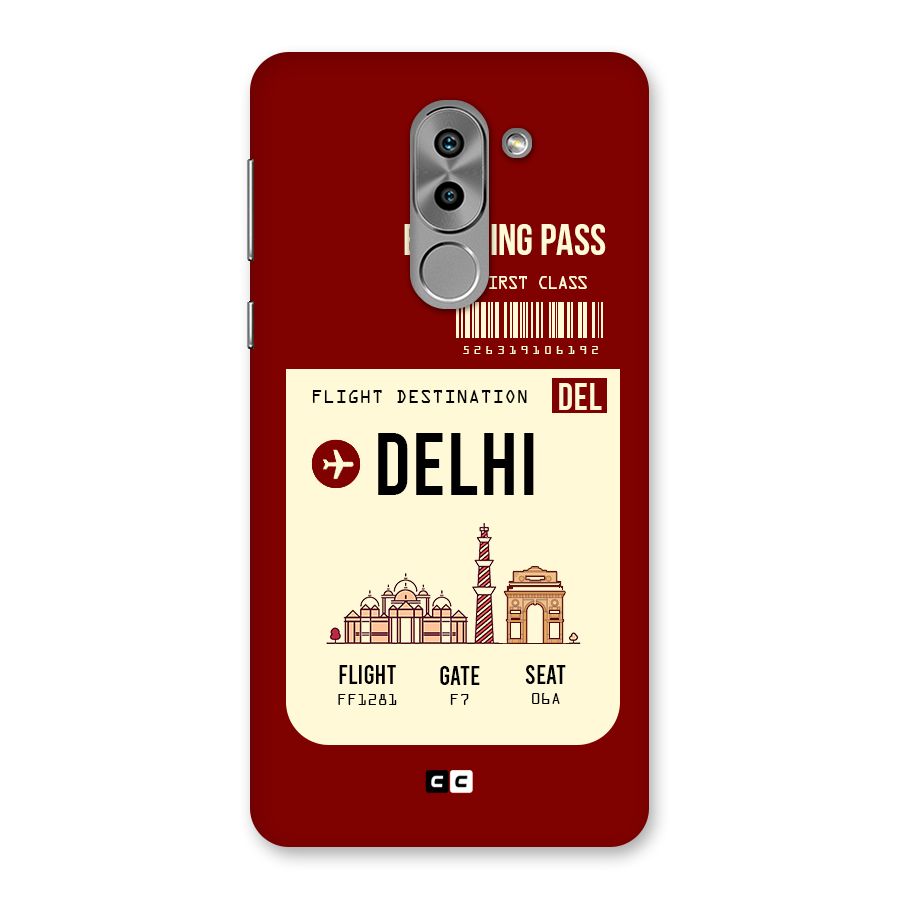 Delhi Boarding Pass Back Case for Honor 6X