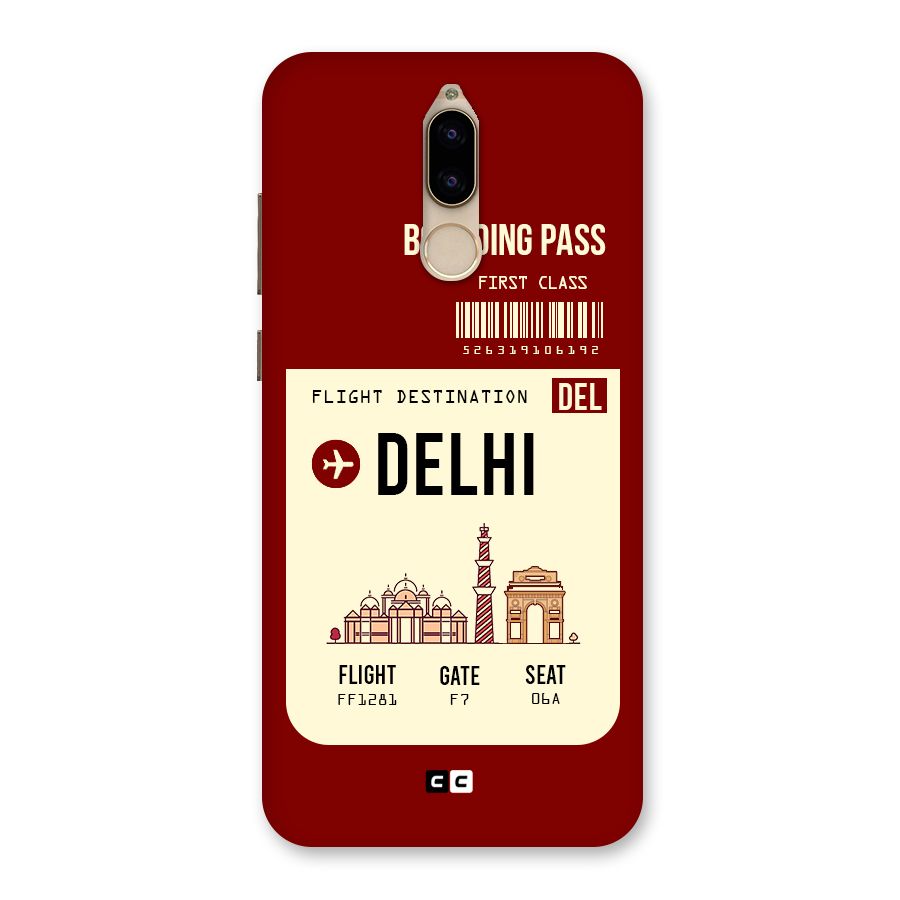 Delhi Boarding Pass Back Case for Honor 9i