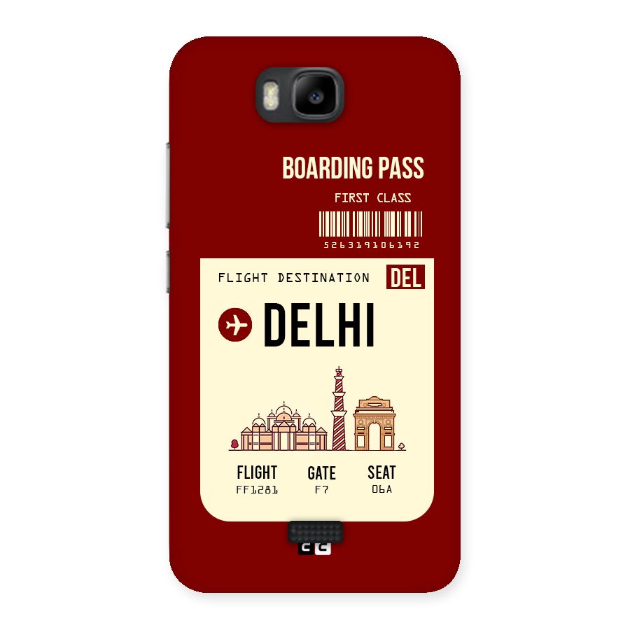 Delhi Boarding Pass Back Case for Honor Bee
