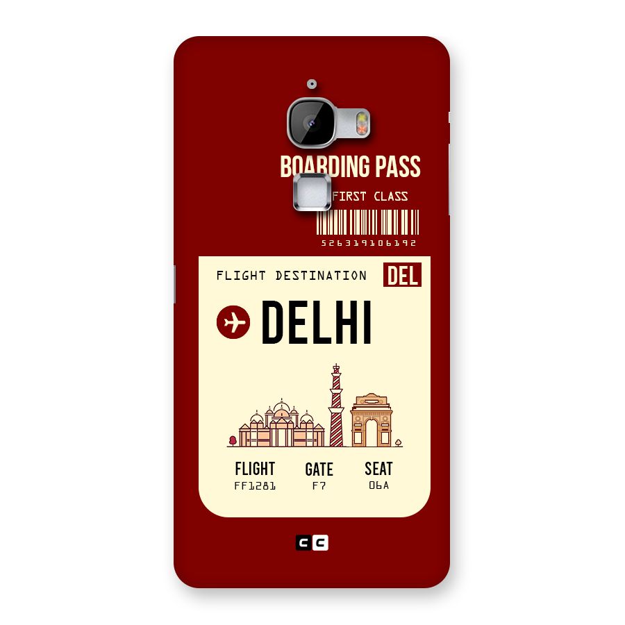 Delhi Boarding Pass Back Case for LeTv Le Max