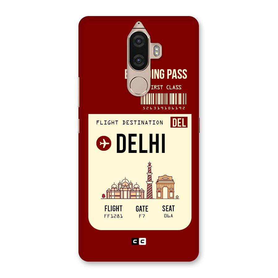 Delhi Boarding Pass Back Case for Lenovo K8 Note