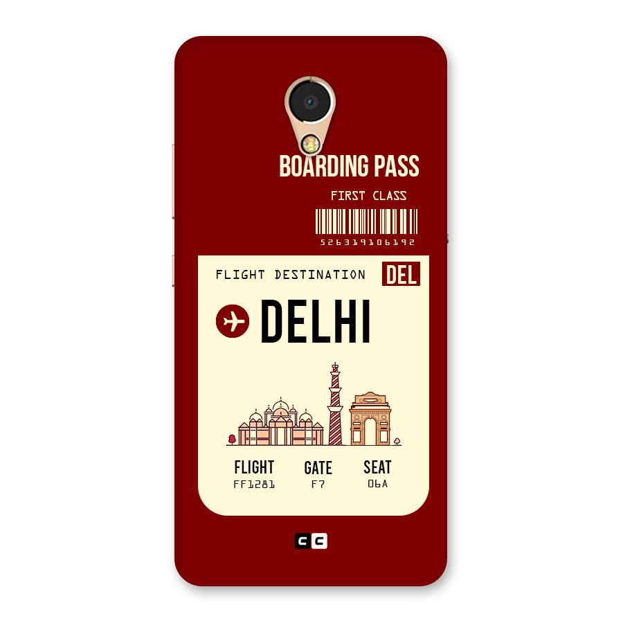 Delhi Boarding Pass Back Case for Lenovo P2