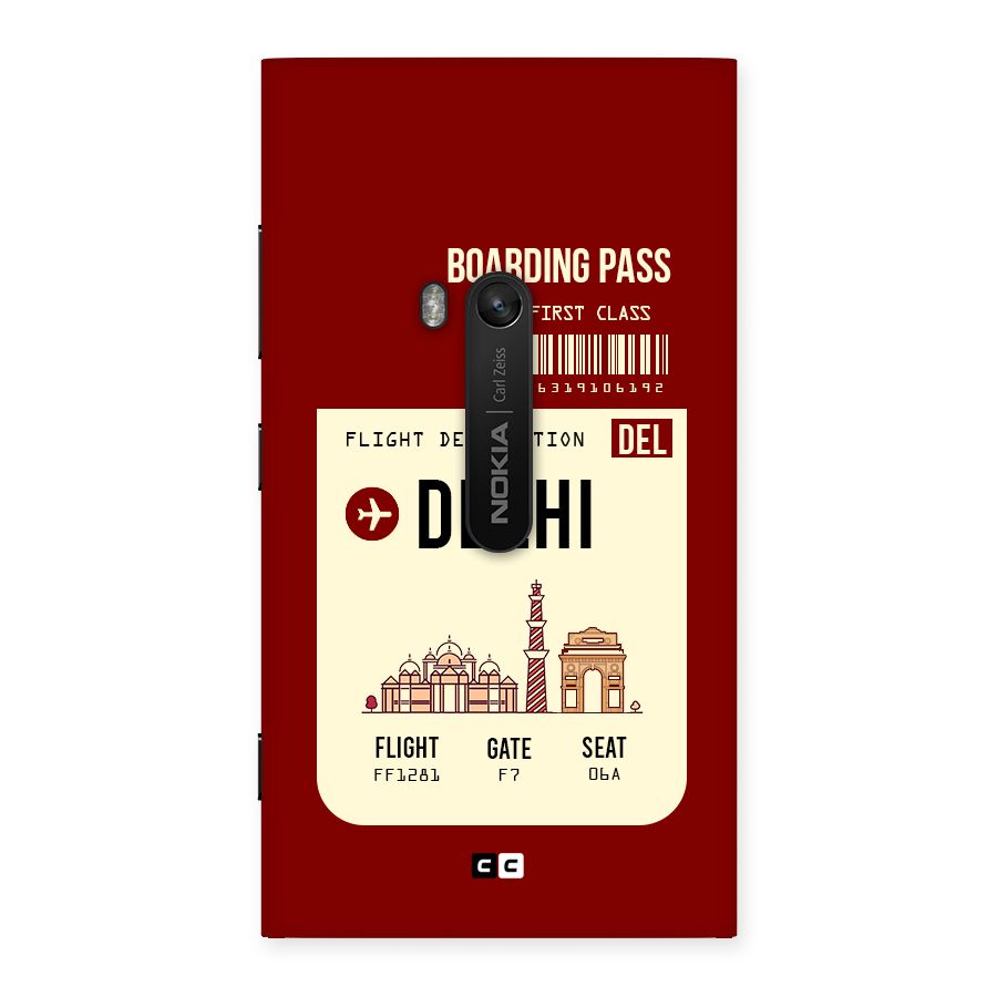 Delhi Boarding Pass Back Case for Lumia 920