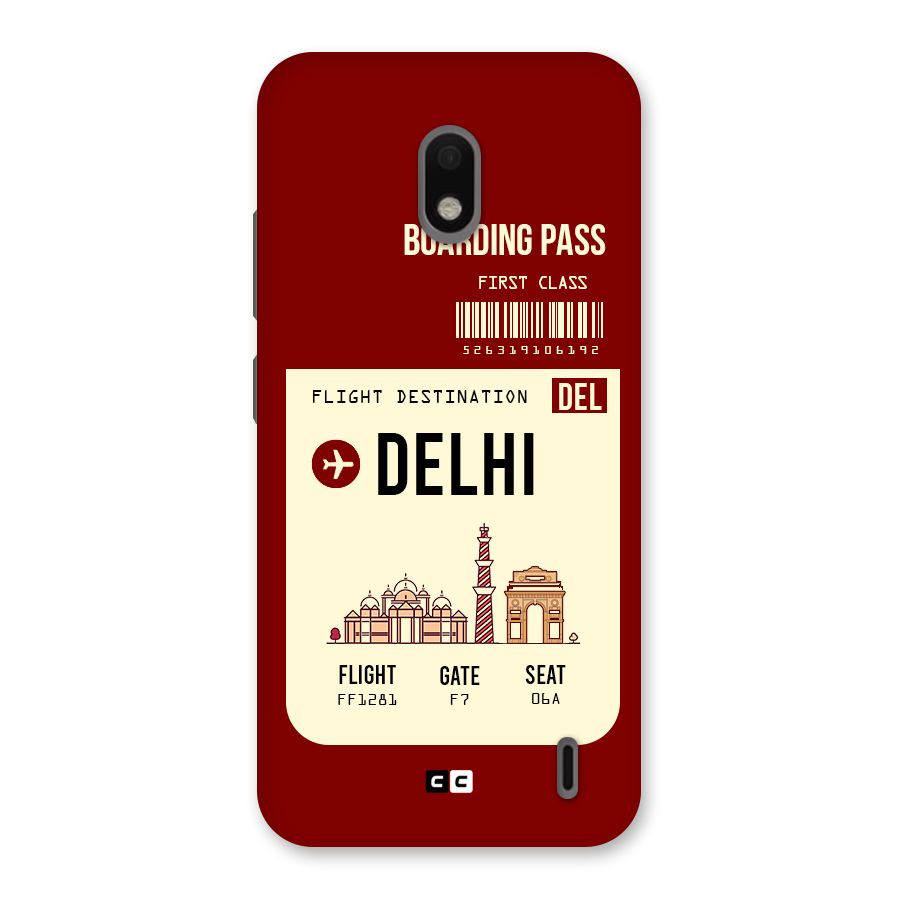 Delhi Boarding Pass Back Case for Nokia 2.2