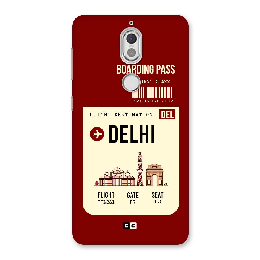 Delhi Boarding Pass Back Case for Nokia 7