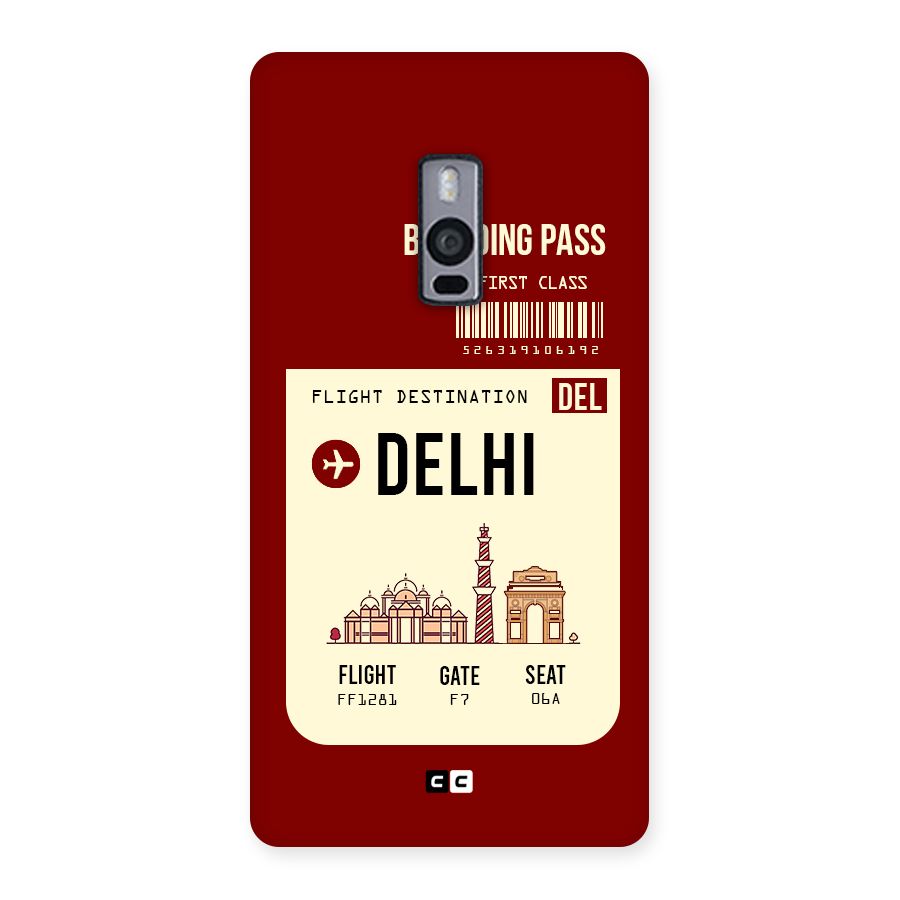 Delhi Boarding Pass Back Case for OnePlus Two