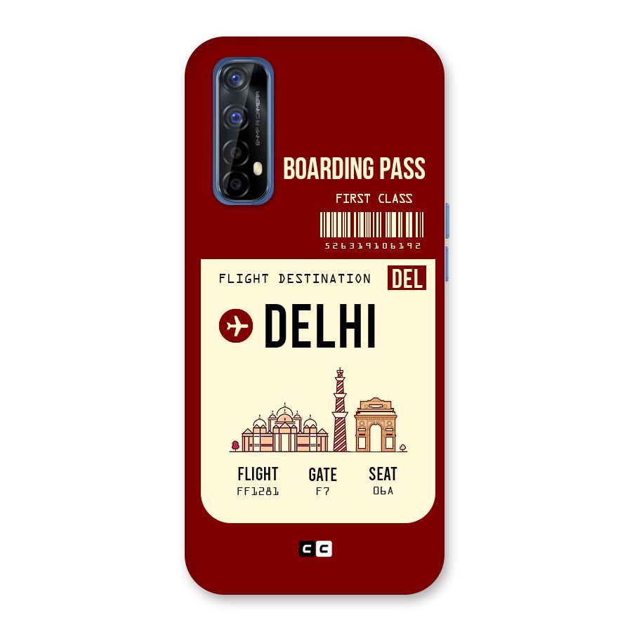Delhi Boarding Pass Back Case for Realme 7