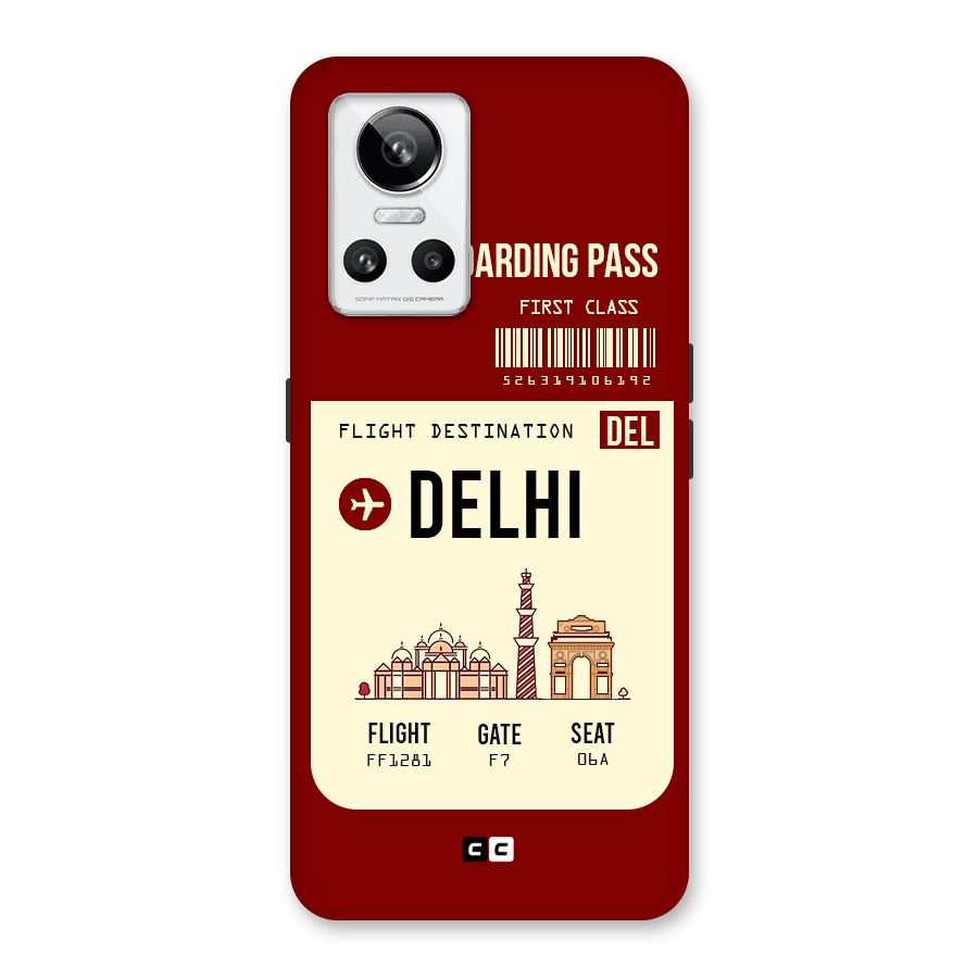 Delhi Boarding Pass Back Case for Realme GT Neo 3