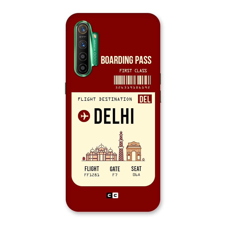 Delhi Boarding Pass Back Case for Realme X2