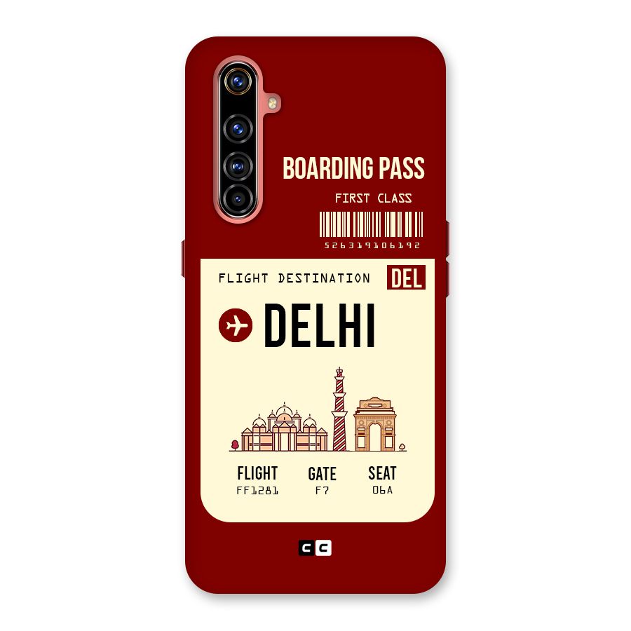 Delhi Boarding Pass Back Case for Realme X50 Pro