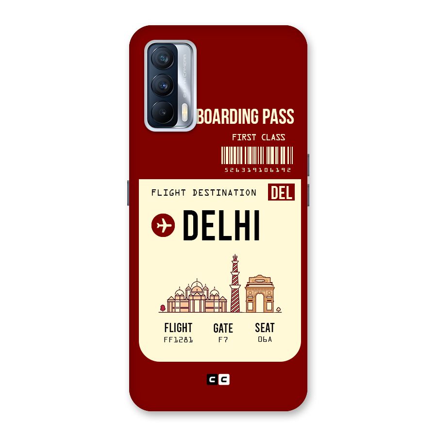 Delhi Boarding Pass Back Case for Realme X7