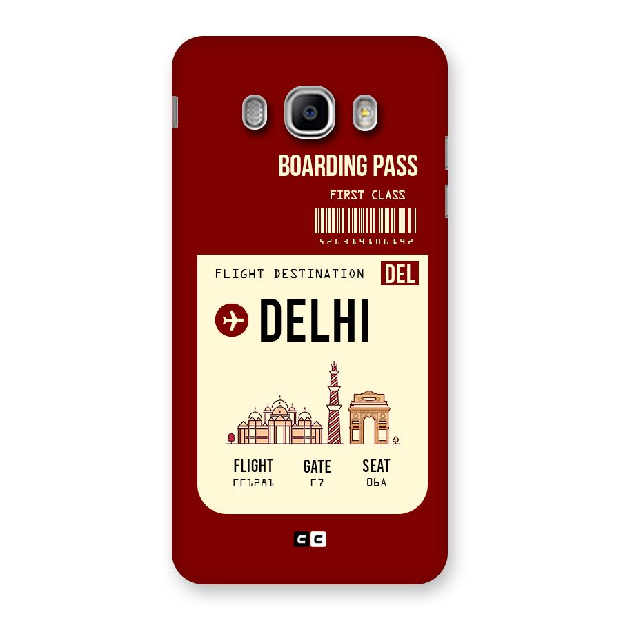 Delhi Boarding Pass Back Case for Samsung Galaxy J5 2016