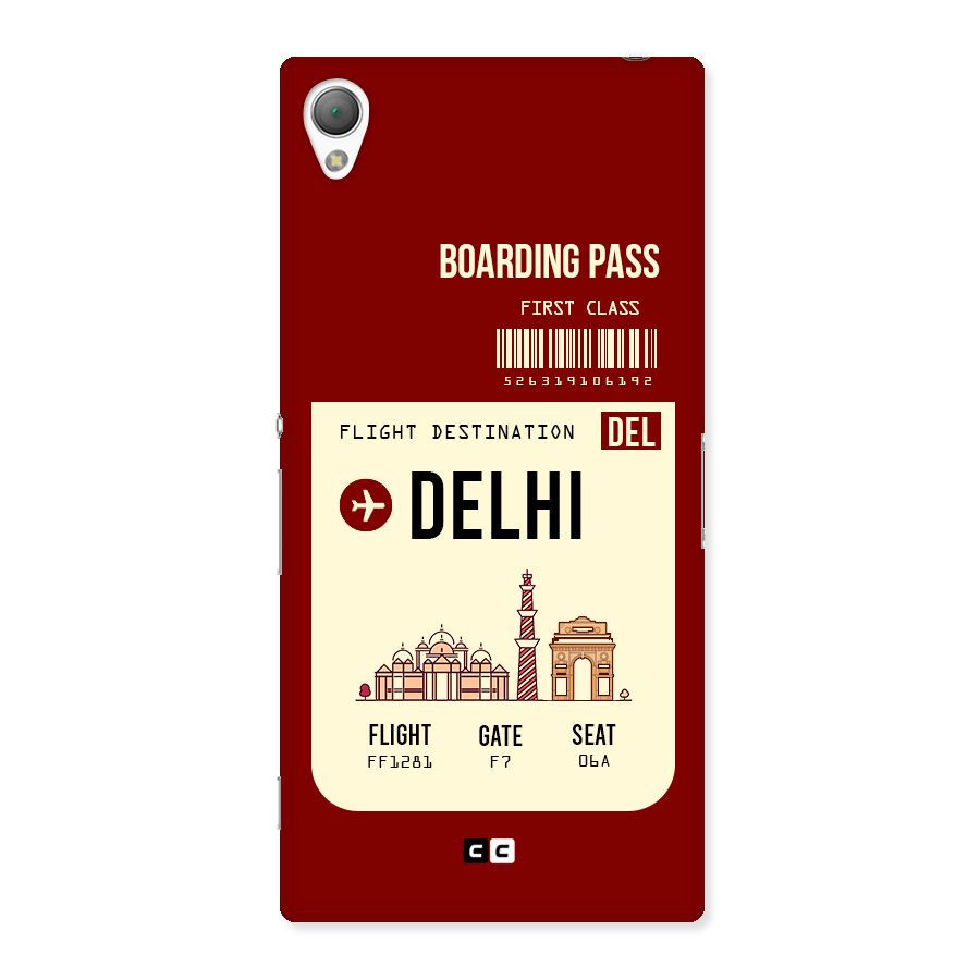Delhi Boarding Pass Back Case for Sony Xperia Z3