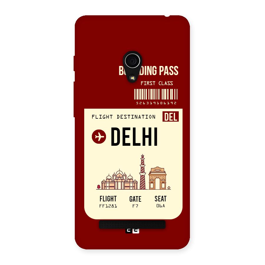Delhi Boarding Pass Back Case for Zenfone 5
