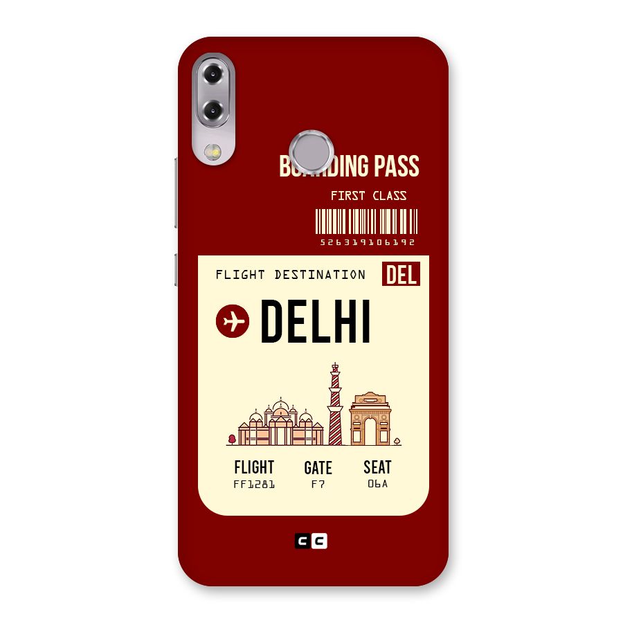 Delhi Boarding Pass Back Case for Zenfone 5Z