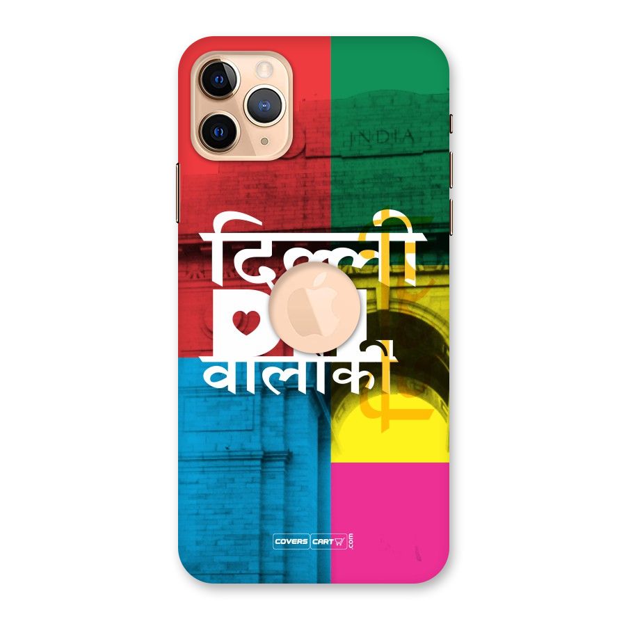 Delhi Citystyle Back Case for iPhone 11 Pro Max Logo Cut