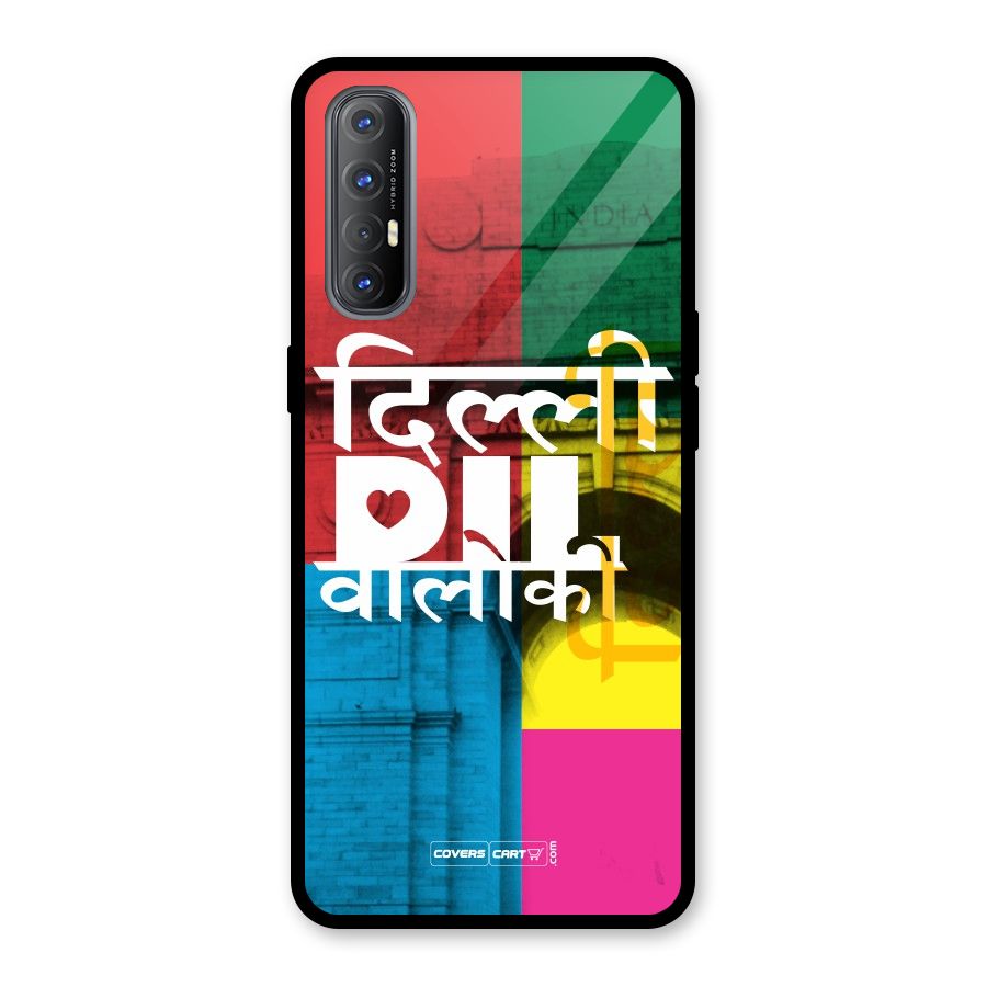 Delhi Citystyle Glass Back Case for Oppo Reno3 Pro