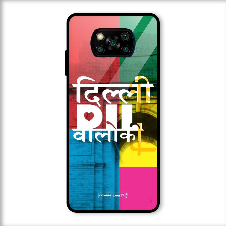 Delhi Citystyle Glass Back Case for Poco X3