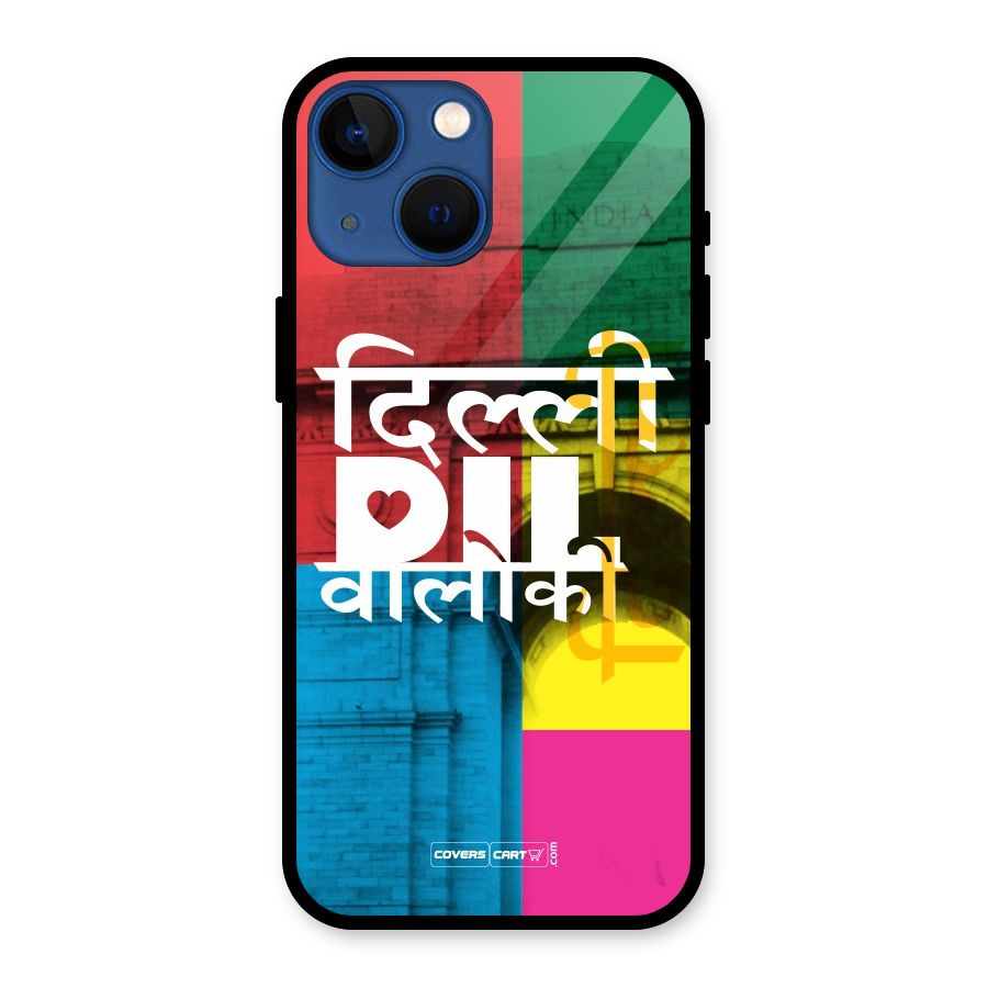 Delhi Citystyle Glass Back Case for iPhone 13 Mini