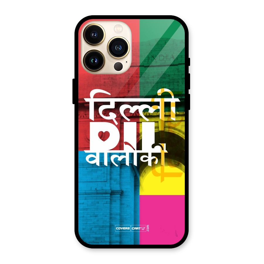 Delhi Citystyle Glass Back Case for iPhone 13 Pro Max