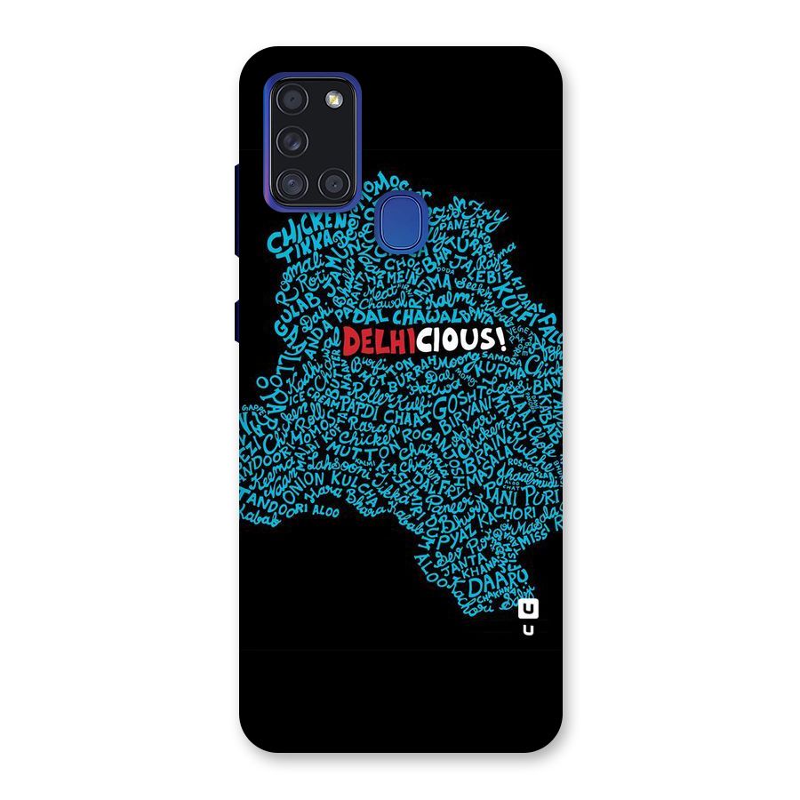 Delhicious Back Case for Galaxy A21s