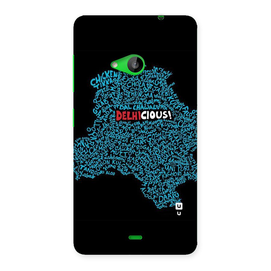 Delhicious Back Case for Lumia 535