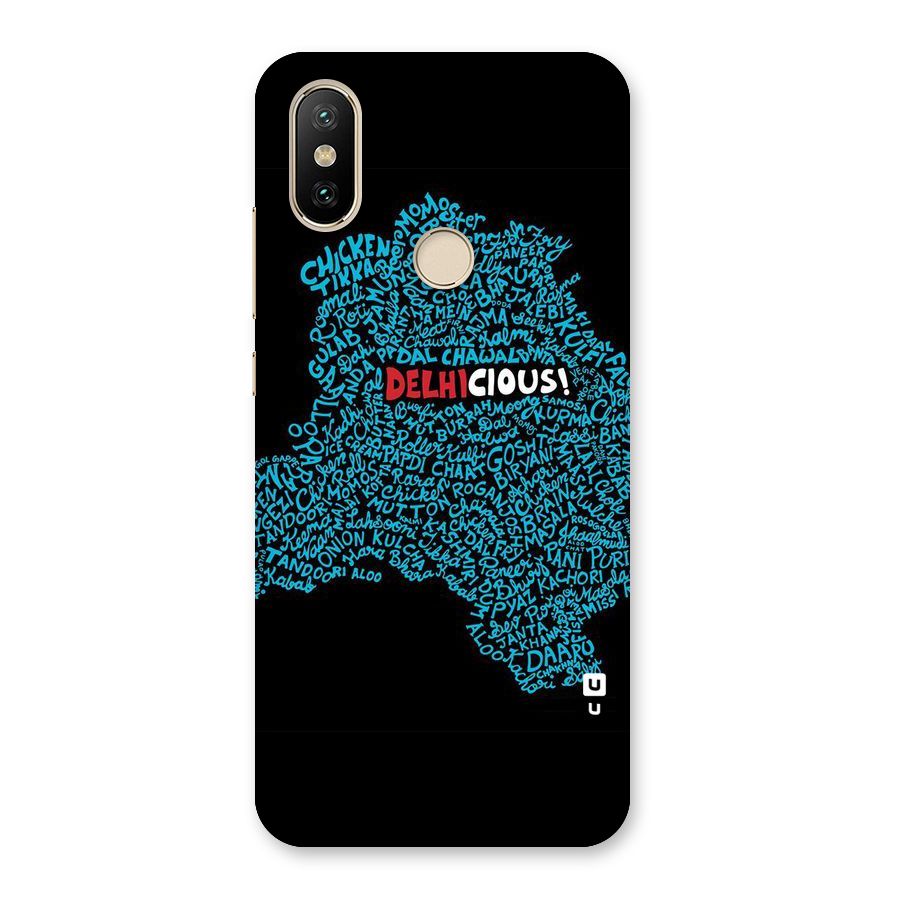 Delhicious Back Case for Mi A2
