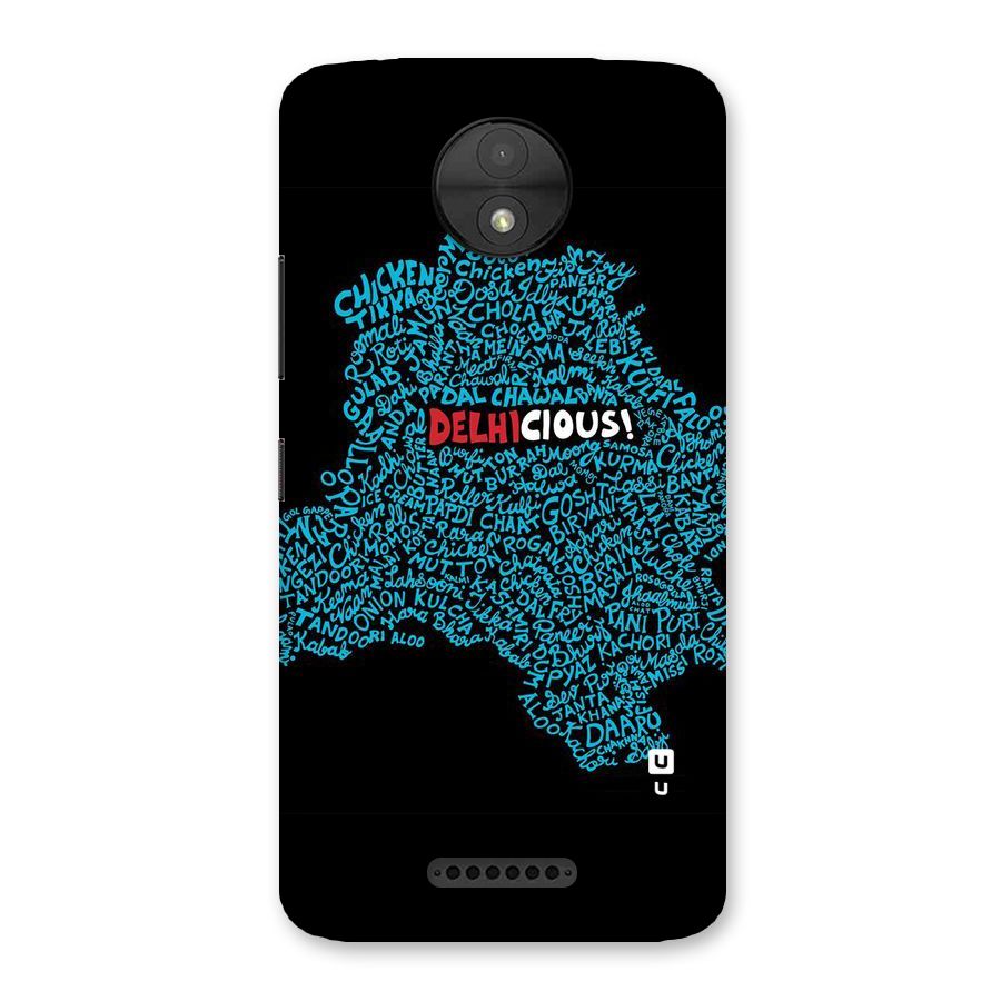 Delhicious Back Case for Moto C