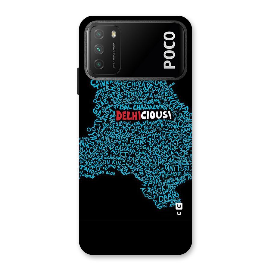 Delhicious Back Case for Poco M3